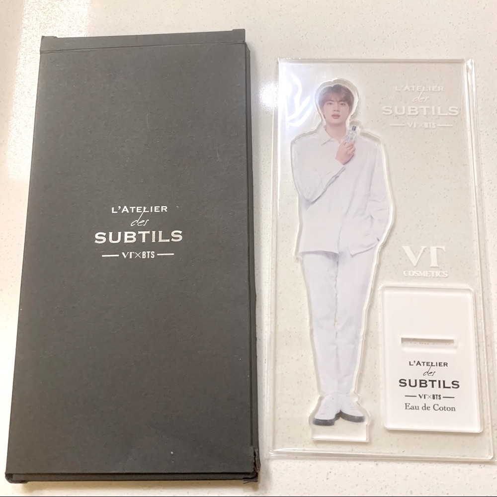 BTS Jin VT Cosmetics Eau de Coton Parfum Perfume Acrylic Standee Display Decor